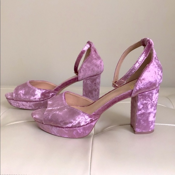 Lulus Shoes - Lulus crush velvet platform sandals